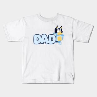 Bluey and Bingo DAD Birthday Family Kids T-Shirt